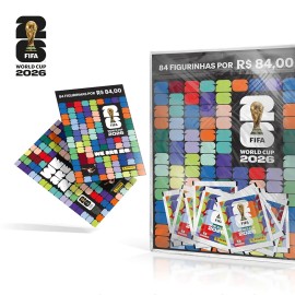 Kit Figurinhas Copa do Mundo 2026 Panini c/ 12 Pacotinhos