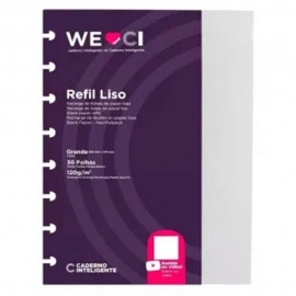 Refil de Folhas Grande Caderno Inteligente - Liso 90g 50Fls