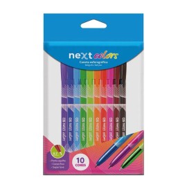 Caneta Esferiogr�fica 0.7 Cis Next Colors Estojo c/10