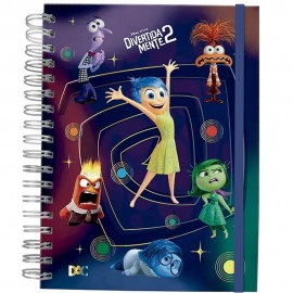 Caderno Pequeno 80 fls Smart Divertida Mente 2 Disney Dac