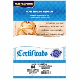 Papel Fotogrfico Matte Fosco A4 170g 100 Folhas - Masterprint