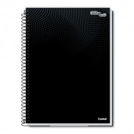 Caderno Univ. 20 matrias c/280 fls Credeal Preto