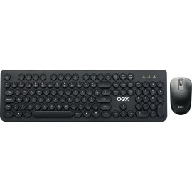 Teclado e Mouse s/fio OEX TM-410 Preto