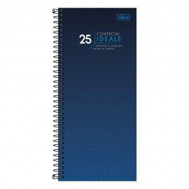 Agenda Espiral Comercial Ideale Azul 2025 Tilibra