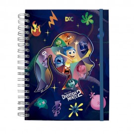 Caderno Colegial 80 fls Smart Divertida Mente 2 Disney Dac