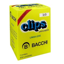 Clips Galvanizado Bacchi 3/0 c/450 un linha leve