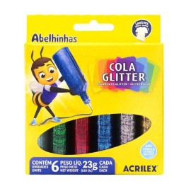 Cola Glitter c/ 6 cores