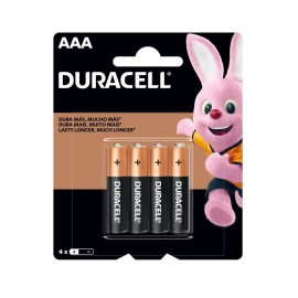 Pilha Alcalina AAA Palito c/4 un - Duracell