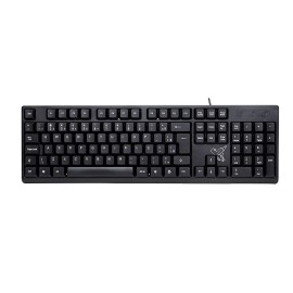 Teclado Universit�rio c/fio USB Maxprint Preto
