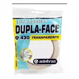 Fita Dupla Face 12mmx30m Adelbras Acrlica Transp.