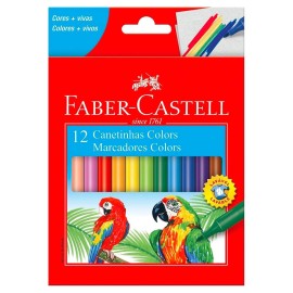 Caneta Hidrogrfica Faber-Castell c/ 12 cores