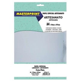 Papel Lamicote Prata A4 250g c/10fls Masterprint